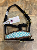 Teal Checker Mini Bronc Halter