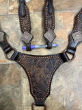 Bronze floral Longhorn Tack set