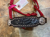 Black/gray python Mini Bronc Halter