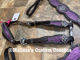 Dark Purple Metallic Tack set