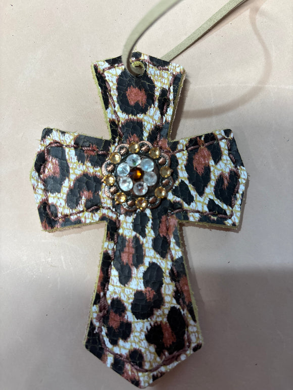 Cheetah Saddle Cross