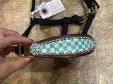 Teal Checker Mini Bronc Halter