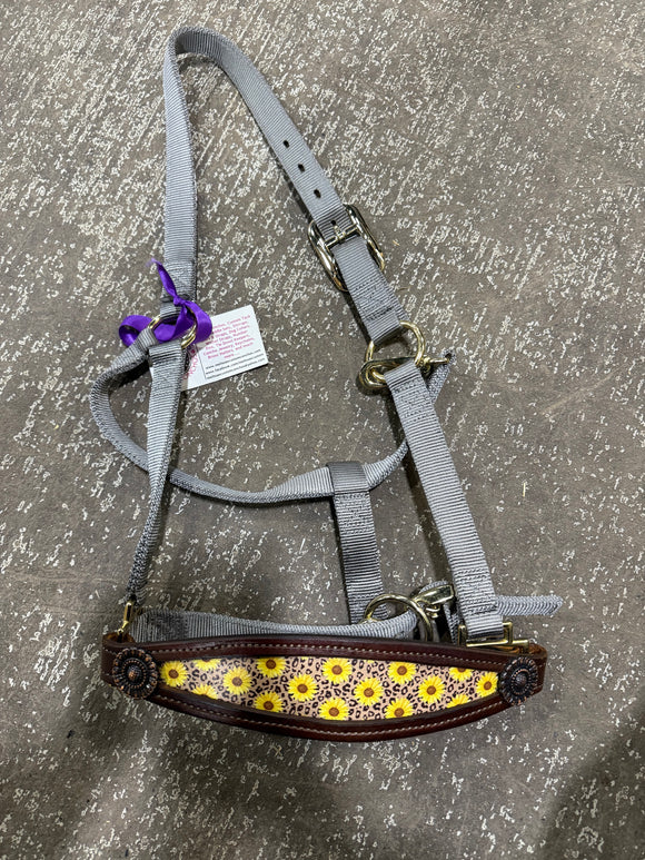 Cheetah Sunflower Bronc Halter