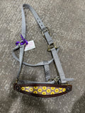 Cheetah Sunflower Bronc Halter