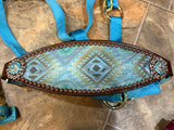 Turquoise Aztec Bronc Halter