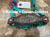 Turquoise Copper Mini Bronc Halter