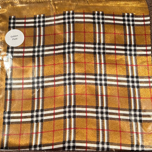 Golden Plaid Scarf