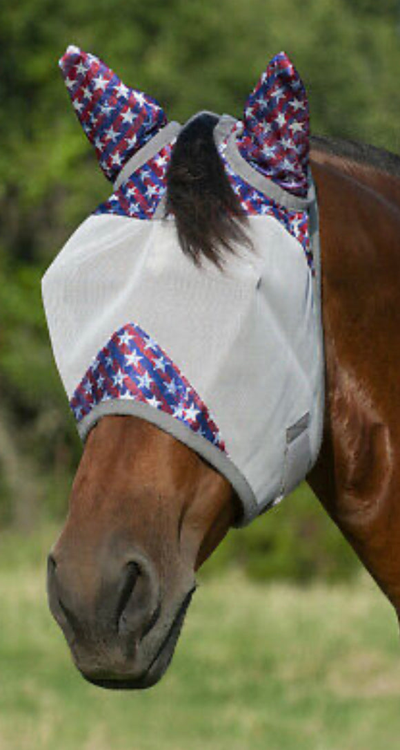 Cashel Fly Mask with ears - Stars