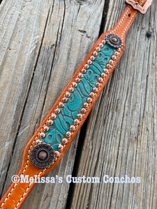 Turquoise Sunflower Wither Strap