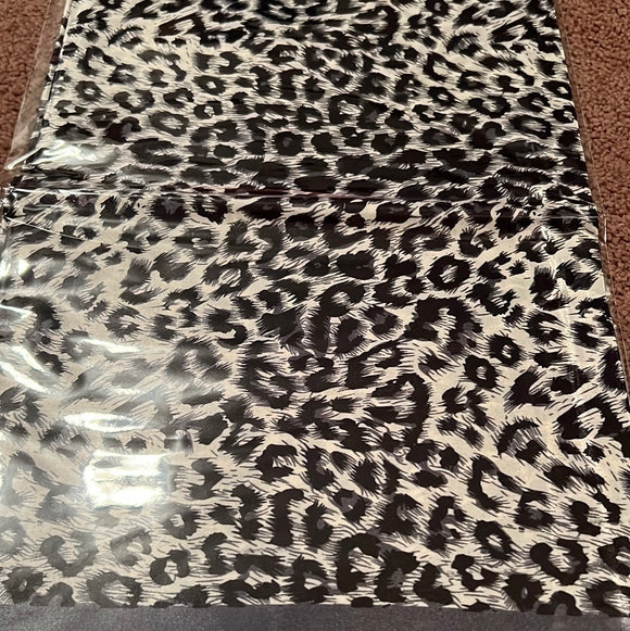 Gray/Black Cheetah Wild Rag