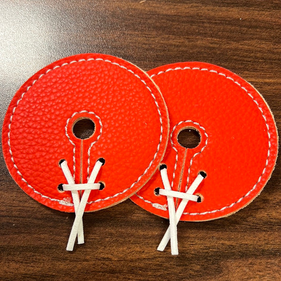 Red Leather Bit Guards