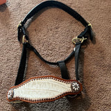 White/Silver Bronc Halter