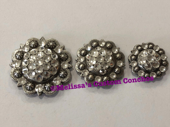 White/Silver Bronc Halter – Melissa's Custom Conchos