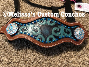 Blue/Turquoise Bronc Halter