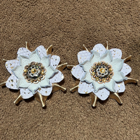 White and Gold Flowers