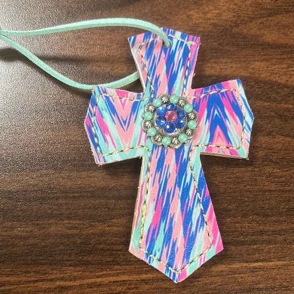 Multi Color Saddle Cross