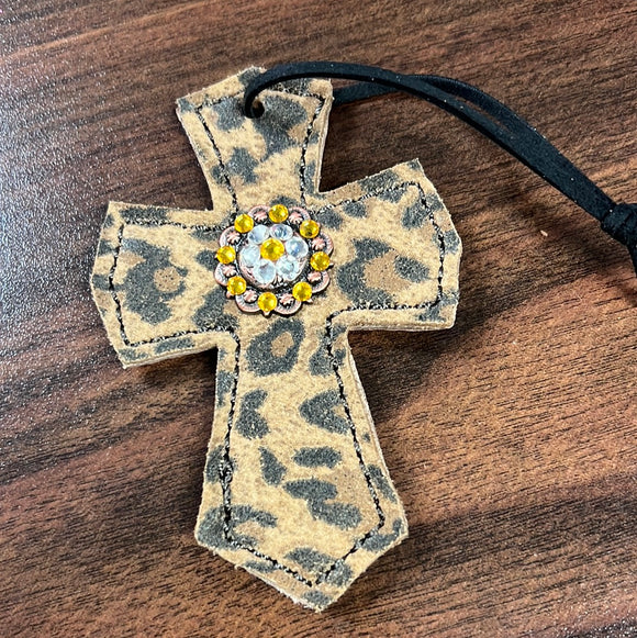 Cheetah Saddle Cross