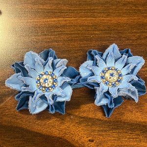 Two tone Blue Flowers