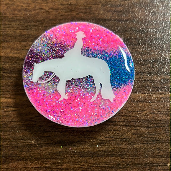 Purple/Blue/Pink Western Pleasure Pop Socket