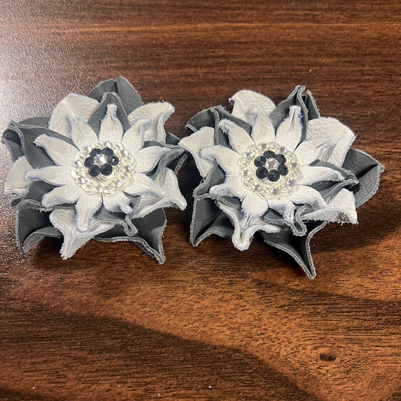 Gray and White Flowers