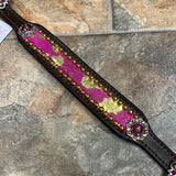 Pink/Gold Hair on Hide Tack set with bling