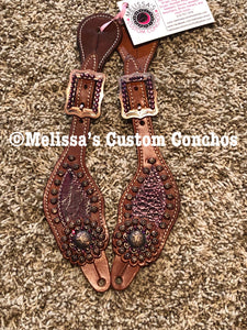 Burgundy Spur Straps