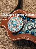 Blue/Turquoise Bronc Halter