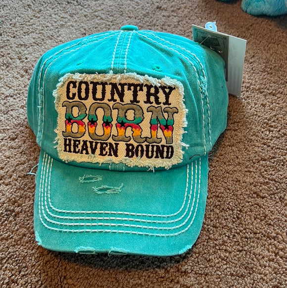 Country Born Heaven Bound Baseball Hat