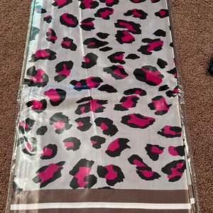 Pink/Gray Cheetah Wild Rag