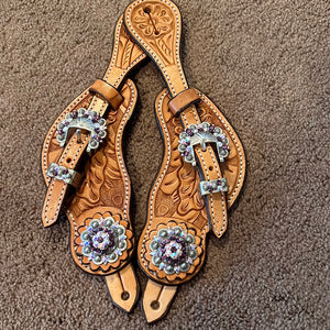 Amethyst & Crystal AB Spur Straps